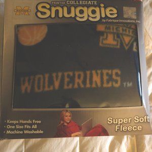 Original Snuggie Sleeve Blanket Michigan Wolverines 71” x 54"